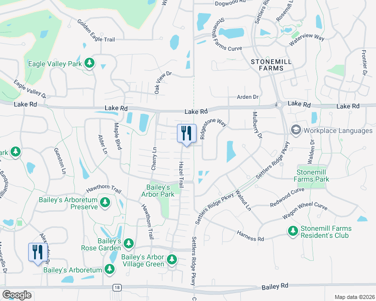 map of restaurants, bars, coffee shops, grocery stores, and more near 3353 Hazel Trail in Saint Paul