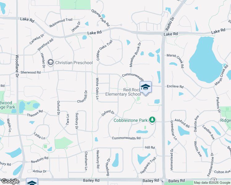 map of restaurants, bars, coffee shops, grocery stores, and more near 3454 Commonwealth Avenue in Woodbury
