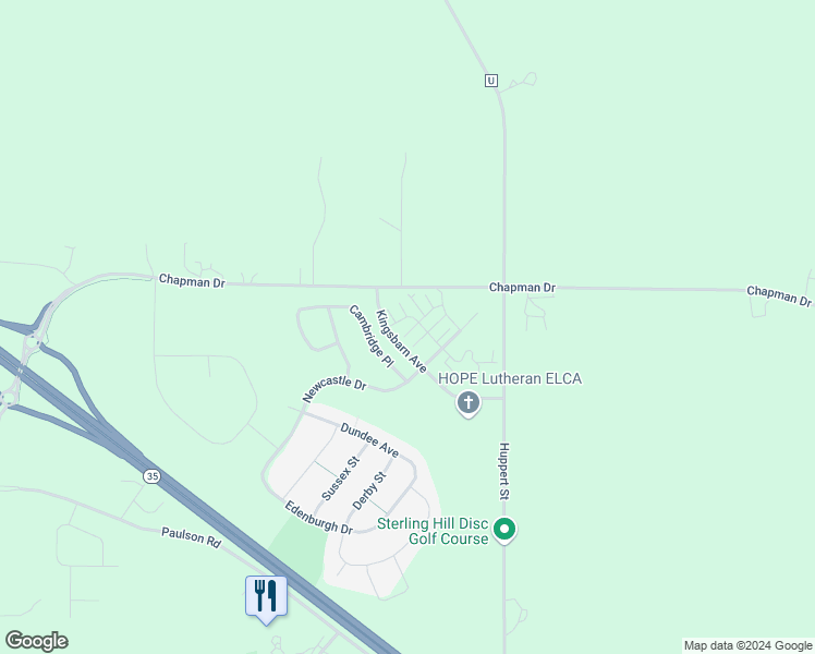 map of restaurants, bars, coffee shops, grocery stores, and more near 3533 Sterling Heights Drive in River Falls