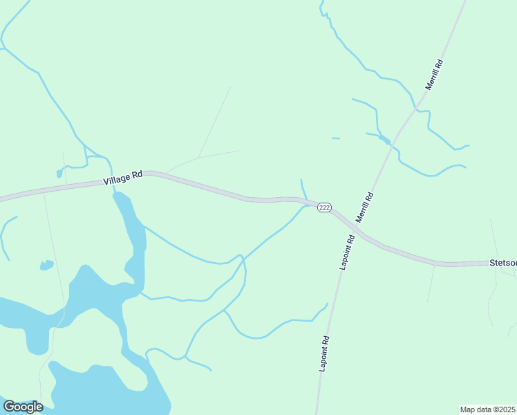 map of restaurants, bars, coffee shops, grocery stores, and more near 739 Village Road in Stetson