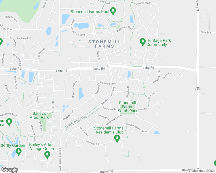 map of restaurants, bars, coffee shops, grocery stores, and more near 11345 Ivywood Trail in Saint Paul