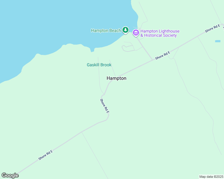 map of restaurants, bars, coffee shops, grocery stores, and more near 8012 Shore Road East in Hampton