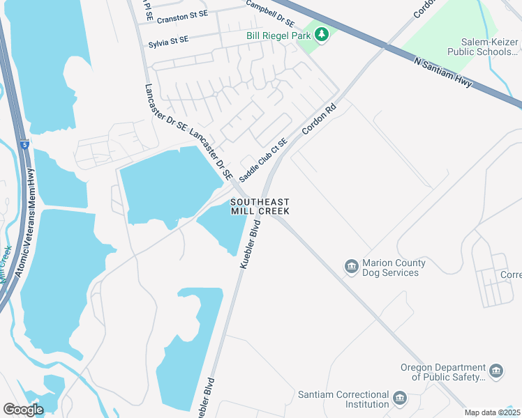 map of restaurants, bars, coffee shops, grocery stores, and more near 4105 Lancaster Drive Southeast in Salem