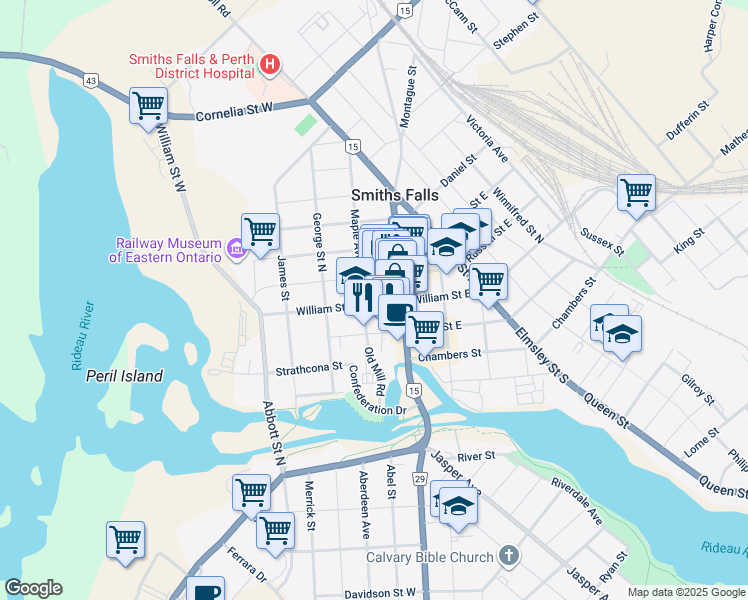 Smith Falls Ontario Map 14 William Street West, Smiths Falls On - Walk Score