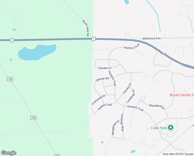 map of restaurants, bars, coffee shops, grocery stores, and more near 9520 Glacier Road in Minnetrista