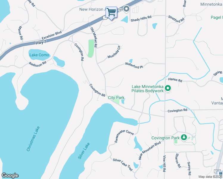 map of restaurants, bars, coffee shops, grocery stores, and more near 19855 Chartwell Hill in Shorewood
