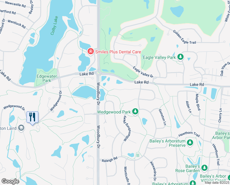 map of restaurants, bars, coffee shops, grocery stores, and more near 3286 Richmond Alcove in Woodbury