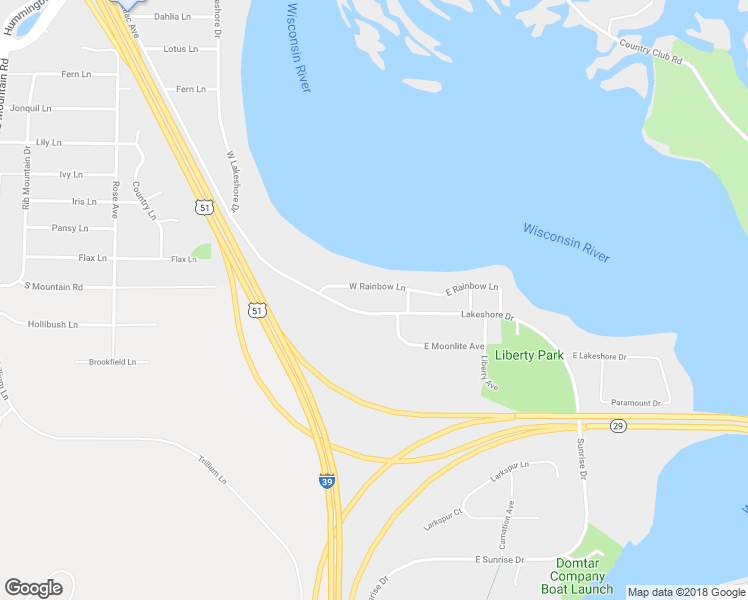 map of restaurants, bars, coffee shops, grocery stores, and more near 6009 Lakeshore Drive in Wausau