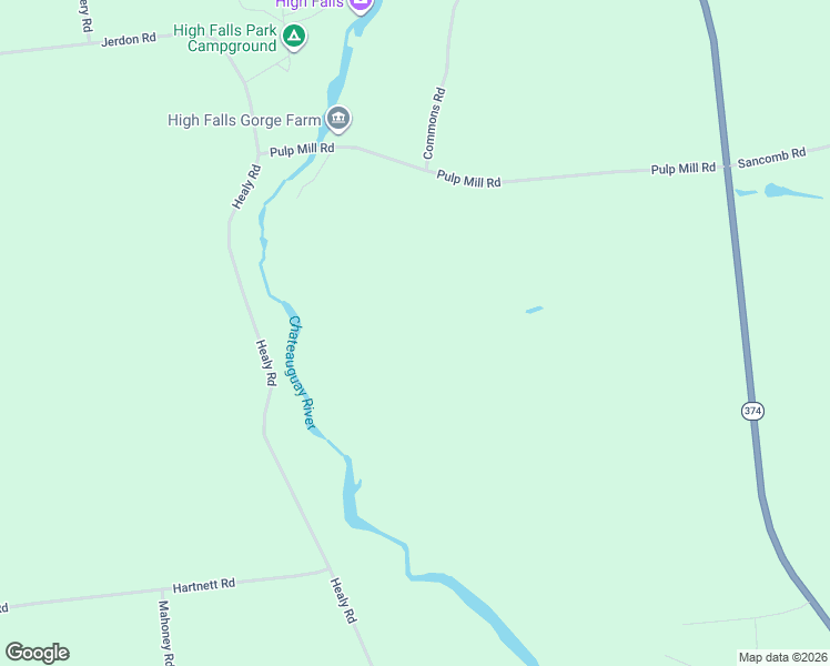 map of restaurants, bars, coffee shops, grocery stores, and more near 92 Pulp Mill Rd in Chateaugay