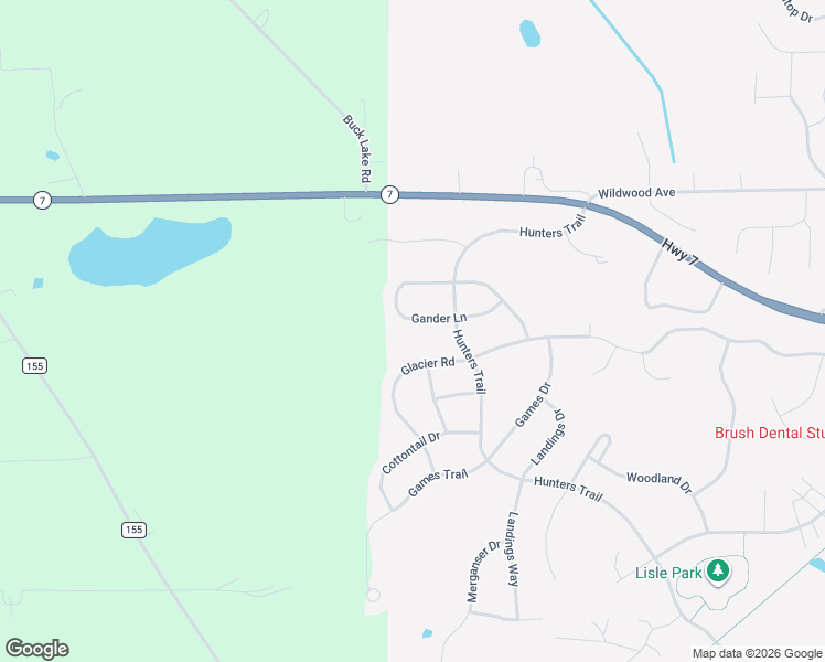 map of restaurants, bars, coffee shops, grocery stores, and more near 9520 Glacier Road in Minnetrista