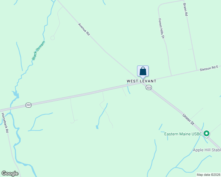 map of restaurants, bars, coffee shops, grocery stores, and more near 49 Stetson Road West in Levant