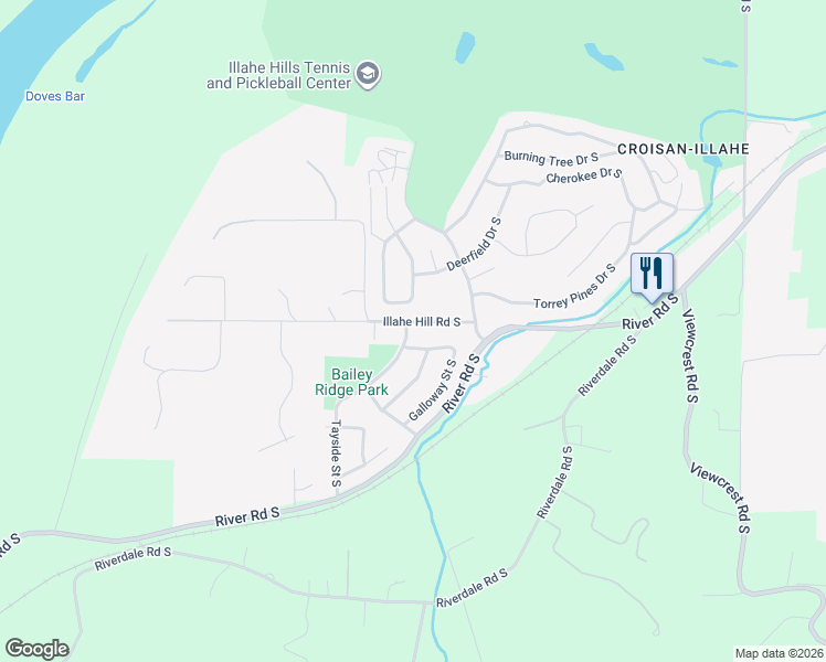 map of restaurants, bars, coffee shops, grocery stores, and more near 3883 Saint Andrews Loop South in Salem