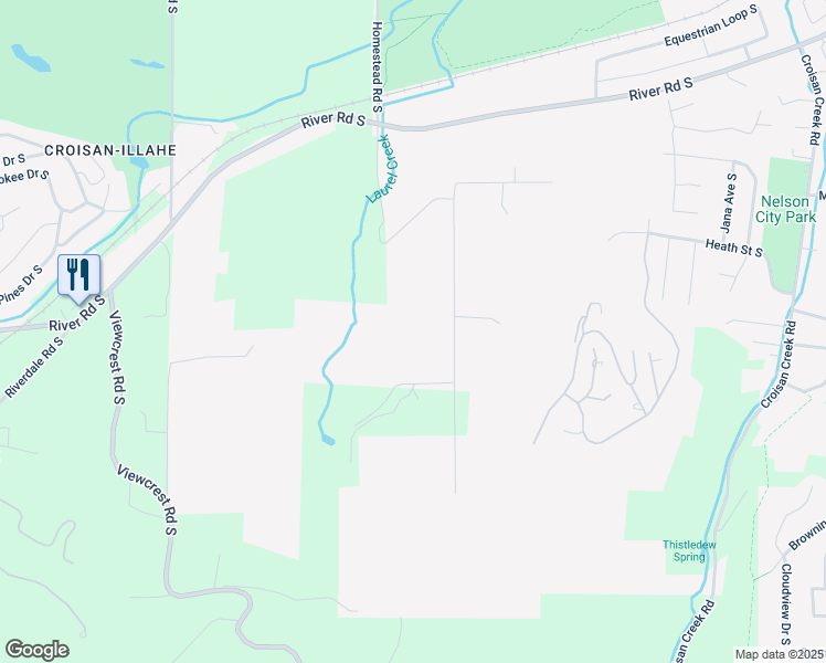 map of restaurants, bars, coffee shops, grocery stores, and more near 3717 Homestead Road South in Salem