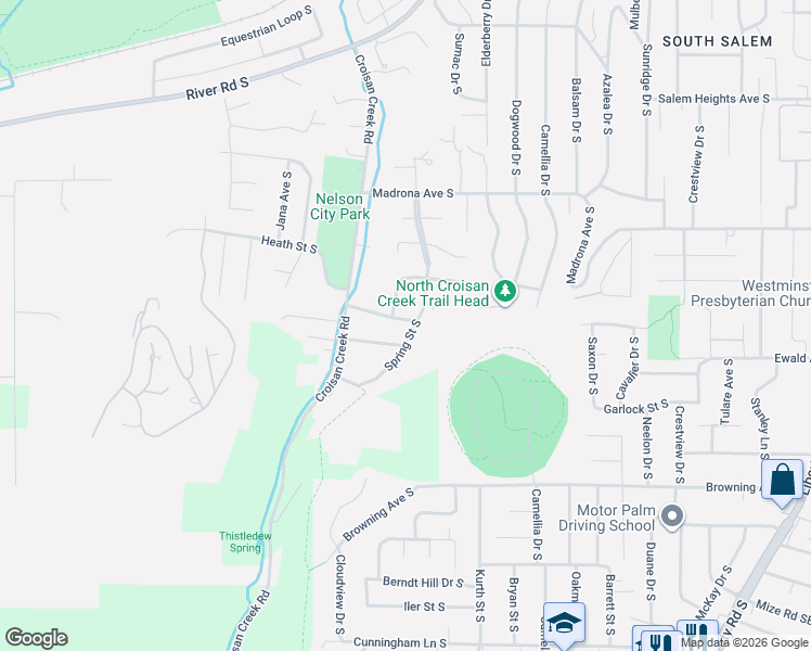map of restaurants, bars, coffee shops, grocery stores, and more near 1946 Roberta Avenue South in Salem