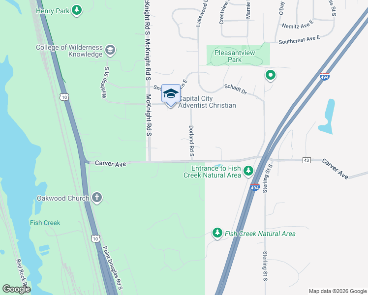 map of restaurants, bars, coffee shops, grocery stores, and more near 1289 Dorland Road South in Maplewood