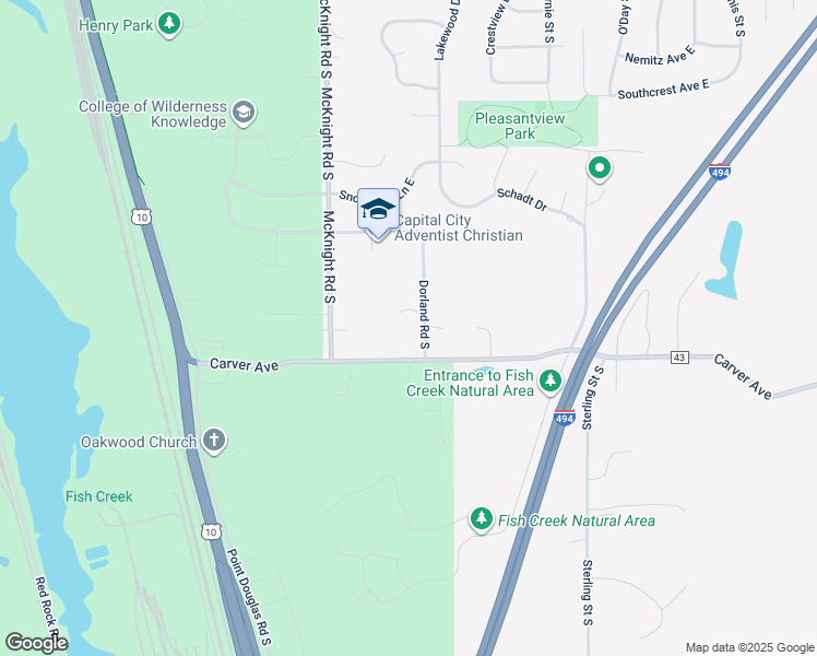 map of restaurants, bars, coffee shops, grocery stores, and more near 1289 Dorland Road South in Maplewood