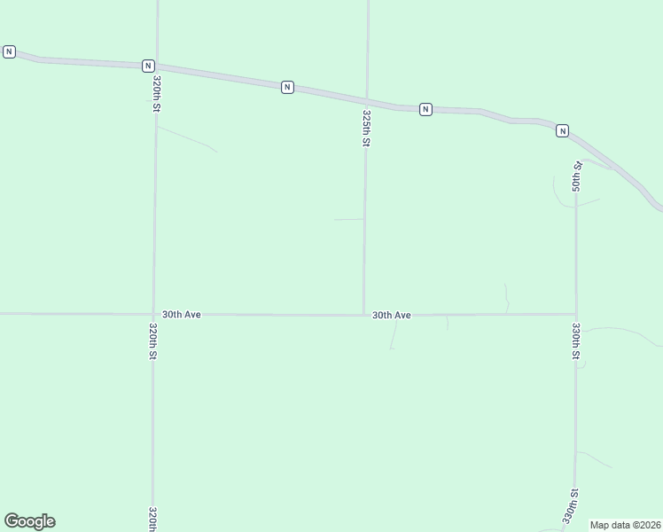 map of restaurants, bars, coffee shops, grocery stores, and more near 308 325th Street in Knapp