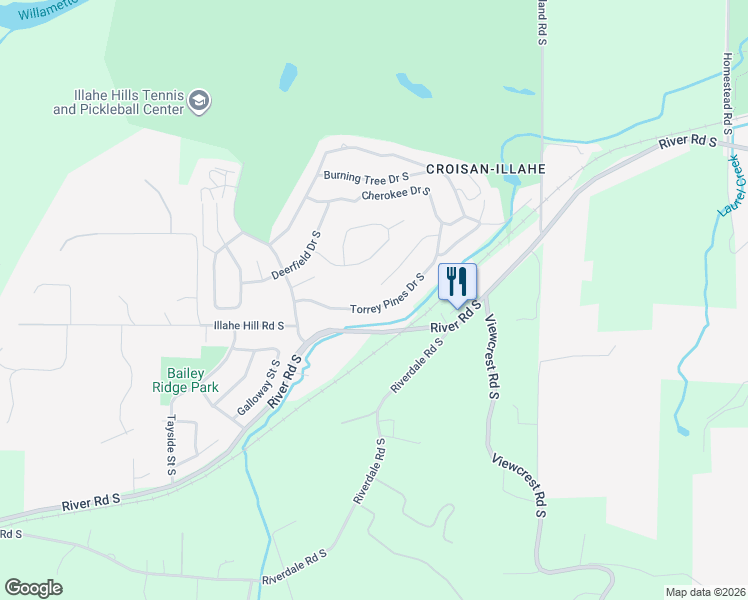 map of restaurants, bars, coffee shops, grocery stores, and more near 3506 Torrey Pines Drive South in Salem