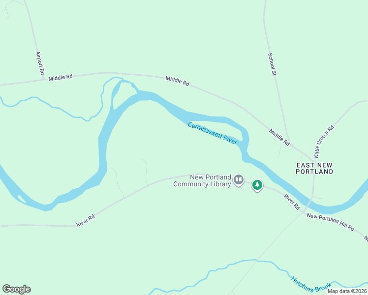 map of restaurants, bars, coffee shops, grocery stores, and more near 816 River Road in New Portland