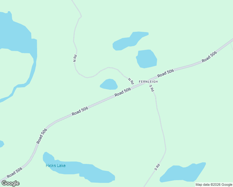 map of restaurants, bars, coffee shops, grocery stores, and more near 4893 Road 506 in North Frontenac