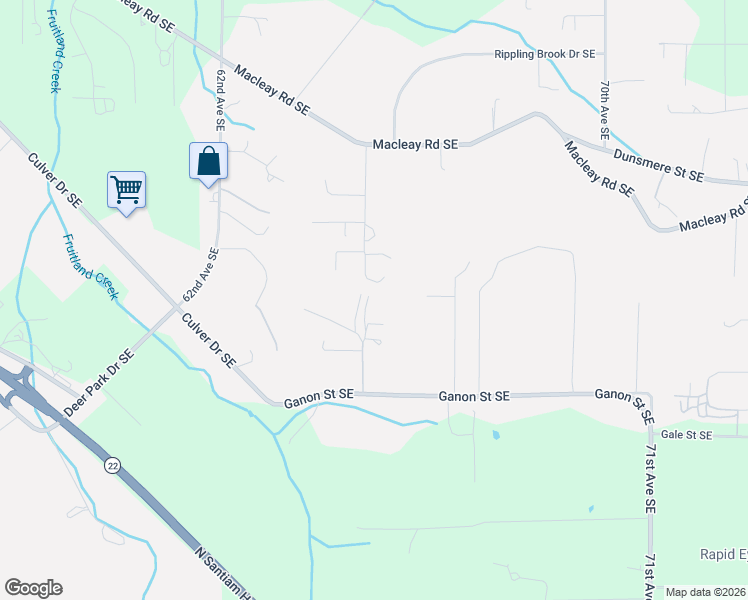 map of restaurants, bars, coffee shops, grocery stores, and more near 2720 Tara Way Southeast in Salem