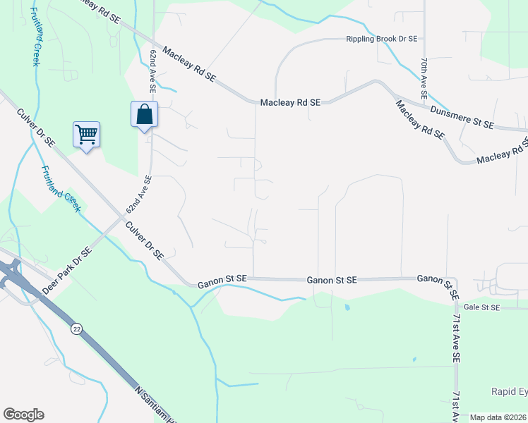 map of restaurants, bars, coffee shops, grocery stores, and more near 2720 Tara Way Southeast in Salem