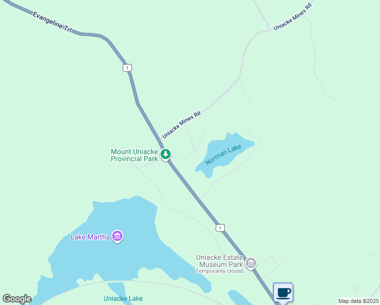 map of restaurants, bars, coffee shops, grocery stores, and more near 17 Norman Lake Road in Mount Uniacke