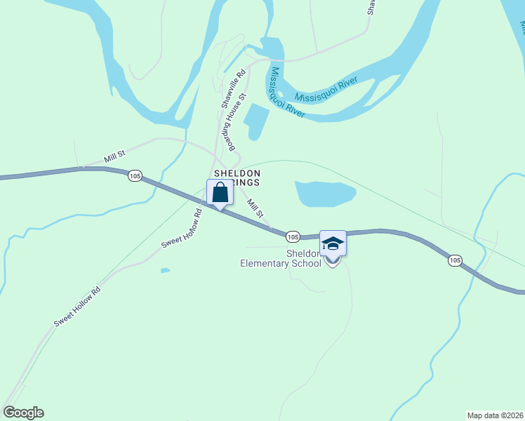 map of restaurants, bars, coffee shops, grocery stores, and more near 648 Mill Street in Sheldon