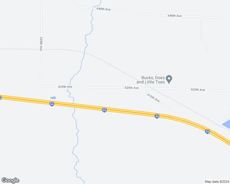 map of restaurants, bars, coffee shops, grocery stores, and more near E7713 620th Avenue in Elk Mound