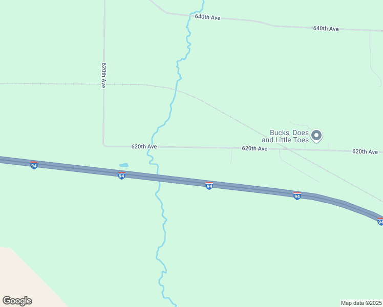 map of restaurants, bars, coffee shops, grocery stores, and more near E7646 620th Avenue in Elk Mound