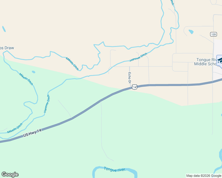 map of restaurants, bars, coffee shops, grocery stores, and more near 8741 U.S. 14 in Ranchester