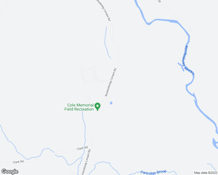 map of restaurants, bars, coffee shops, grocery stores, and more near 658 Kenduskeag Levant Road in Kenduskeag