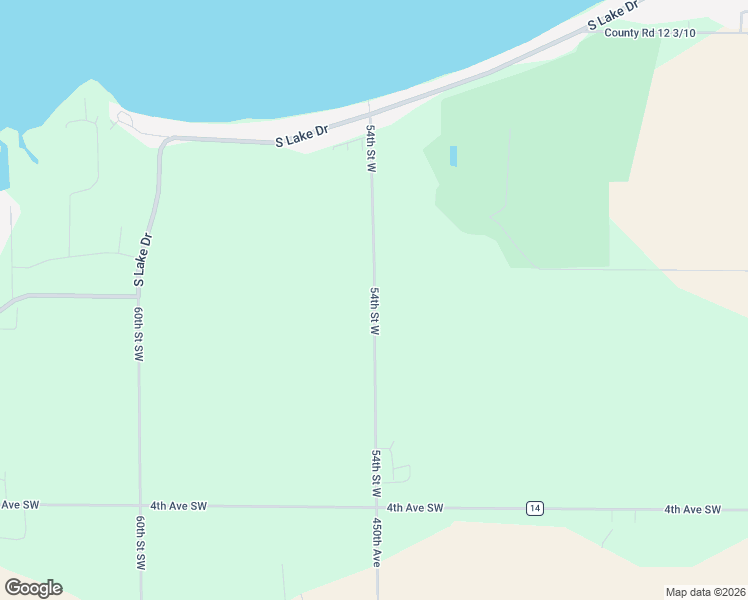 map of restaurants, bars, coffee shops, grocery stores, and more near 54th Street West in Watertown