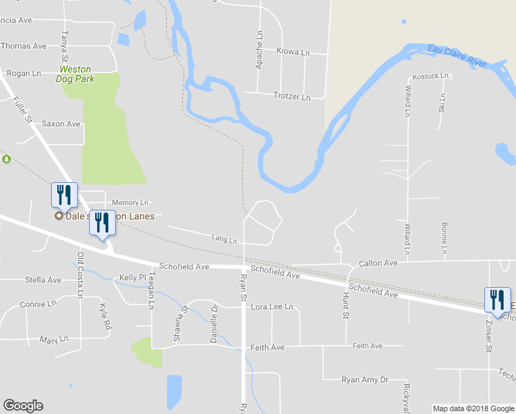 map of restaurants, bars, coffee shops, grocery stores, and more near 6903 River Trail Drive in Weston