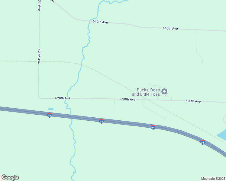 map of restaurants, bars, coffee shops, grocery stores, and more near E7713 620th Avenue in Elk Mound