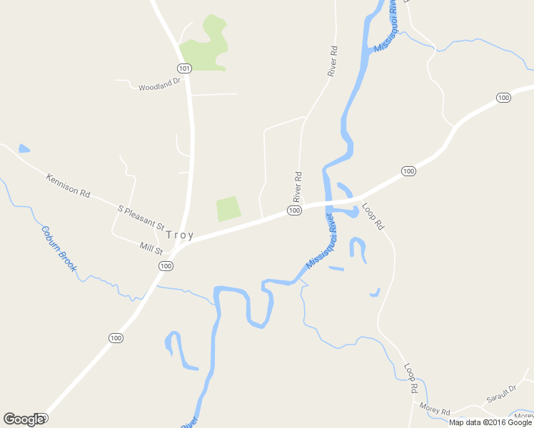 map of restaurants, bars, coffee shops, grocery stores, and more near 6502 Vermont Route 100 in Troy