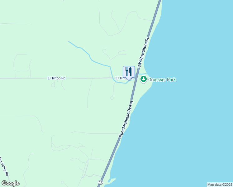 map of restaurants, bars, coffee shops, grocery stores, and more near 5205-5217 Shore View Circle in Suttons Bay