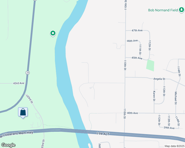 map of restaurants, bars, coffee shops, grocery stores, and more near 4373 106th Street in Lake Hallie