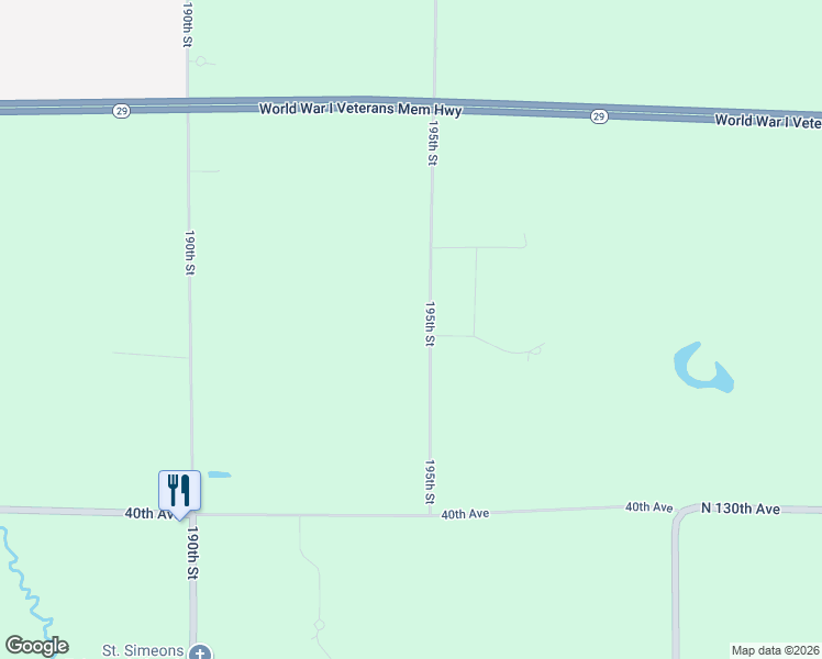 map of restaurants, bars, coffee shops, grocery stores, and more near 4344 195th Street in Chippewa Falls