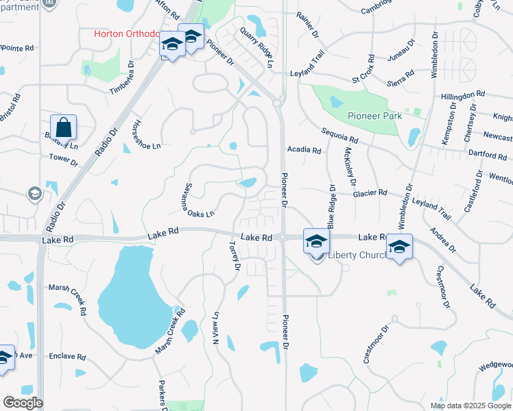 map of restaurants, bars, coffee shops, grocery stores, and more near 8633 Savanna Oaks Lane in Woodbury