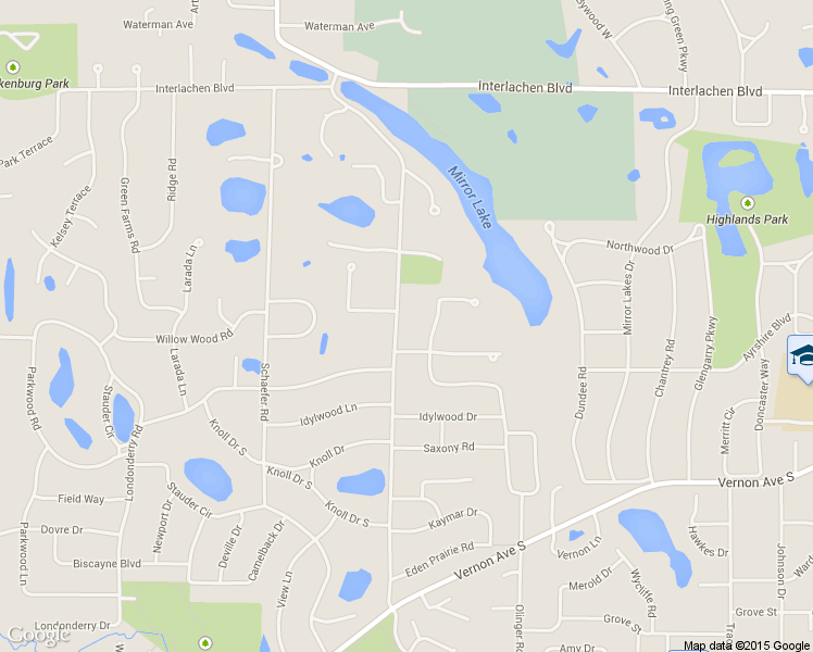 map of restaurants, bars, coffee shops, grocery stores, and more near 5315 Blake Road in Edina