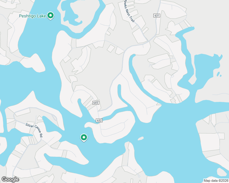 map of restaurants, bars, coffee shops, grocery stores, and more near 1516 Bureau of Indian Affairs Route 631 in Keshena