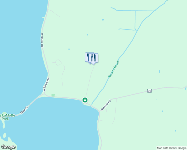 map of restaurants, bars, coffee shops, grocery stores, and more near 230 Vermont 129 in Alburgh