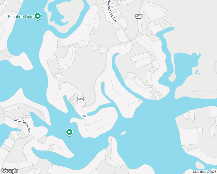 map of restaurants, bars, coffee shops, grocery stores, and more near N1521 Brave Island Road in Keshena