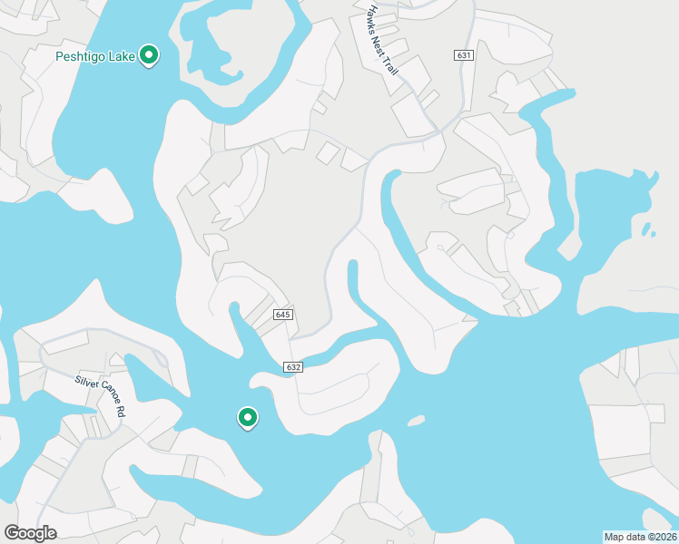 map of restaurants, bars, coffee shops, grocery stores, and more near 1516 Bureau of Indian Affairs Route 631 in Keshena