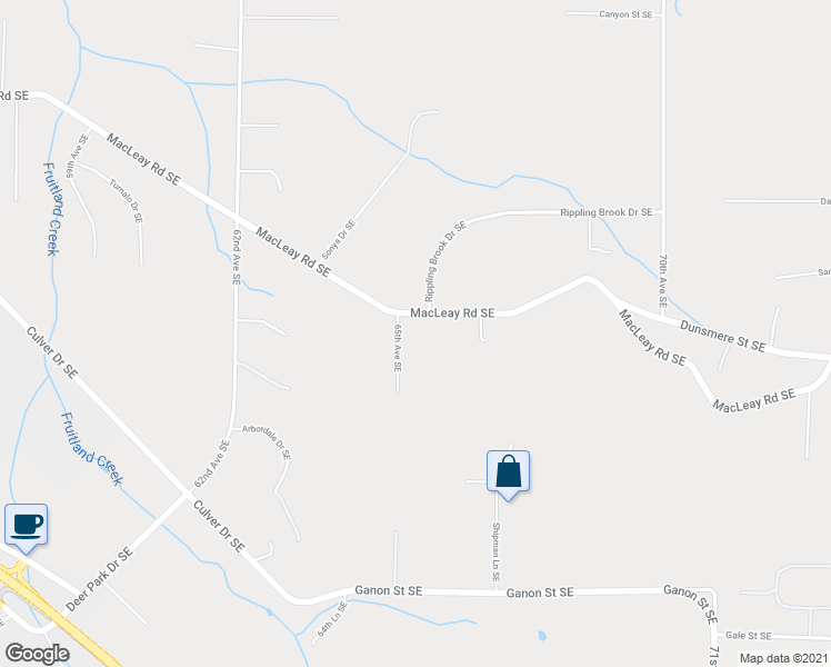 map of restaurants, bars, coffee shops, grocery stores, and more near 6522 Macleay Road Southeast in Salem