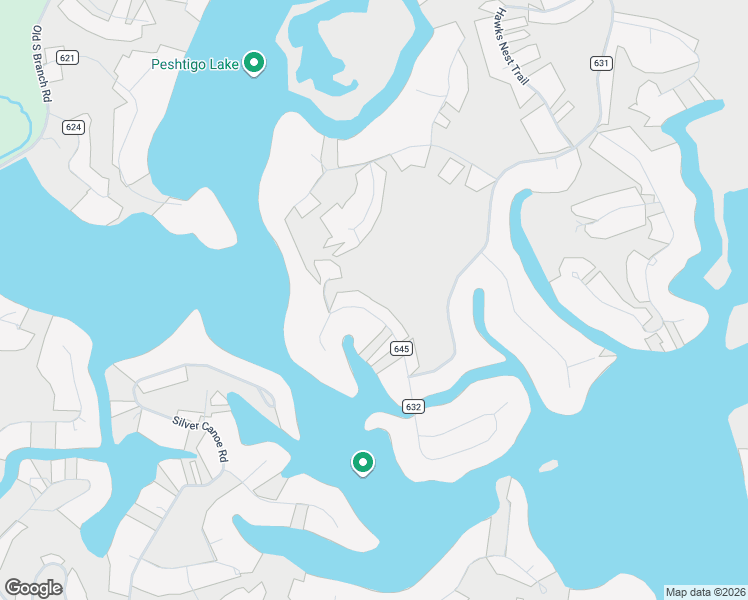 map of restaurants, bars, coffee shops, grocery stores, and more near N1508 Spring Glen Road in Keshena