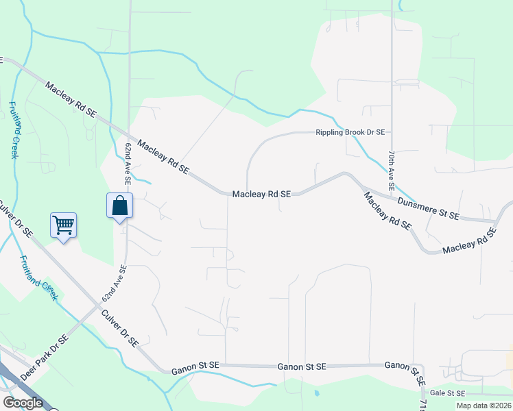 map of restaurants, bars, coffee shops, grocery stores, and more near 6522 Macleay Road Southeast in Salem