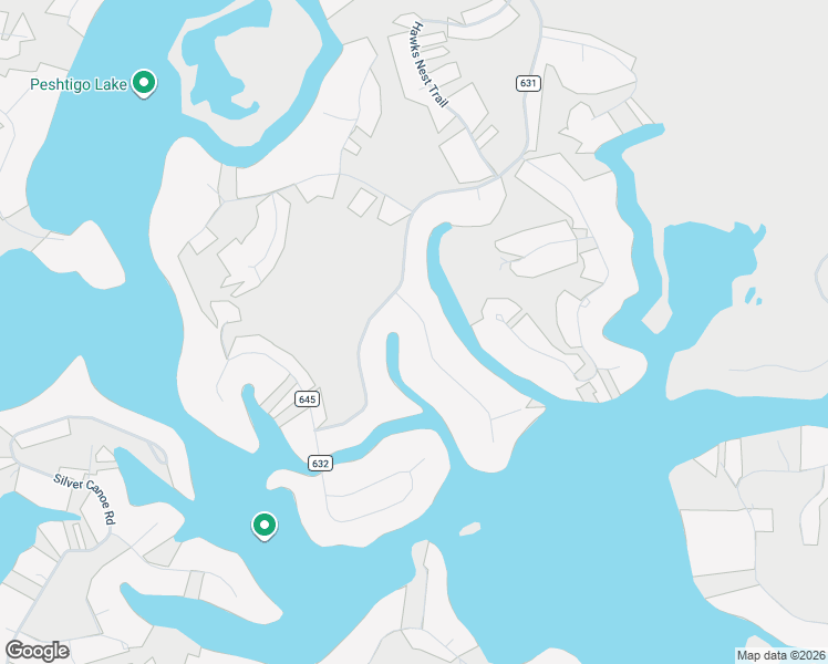 map of restaurants, bars, coffee shops, grocery stores, and more near N1521 Brave Island Road in Keshena