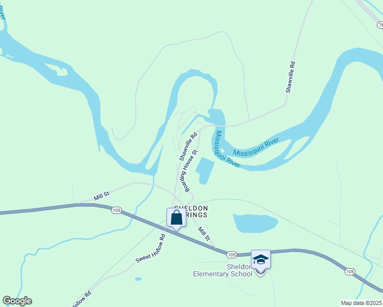 map of restaurants, bars, coffee shops, grocery stores, and more near 265 Boarding House Street in Sheldon